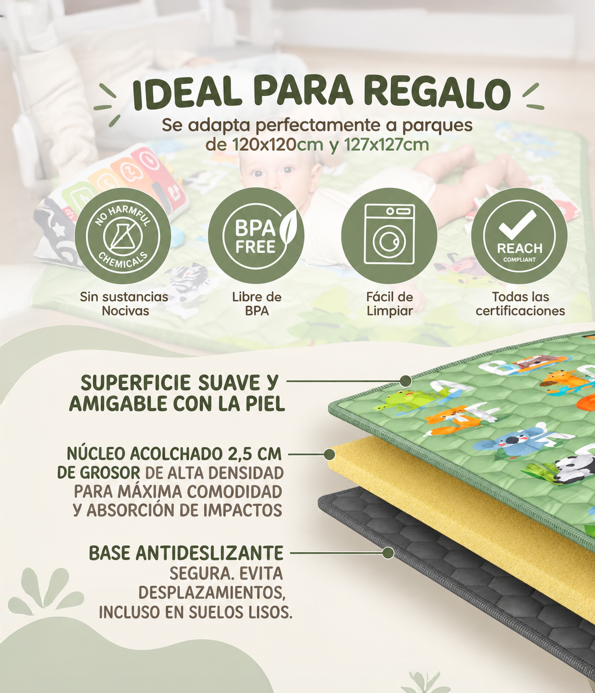 Alfombra Infantil - ABC Animales