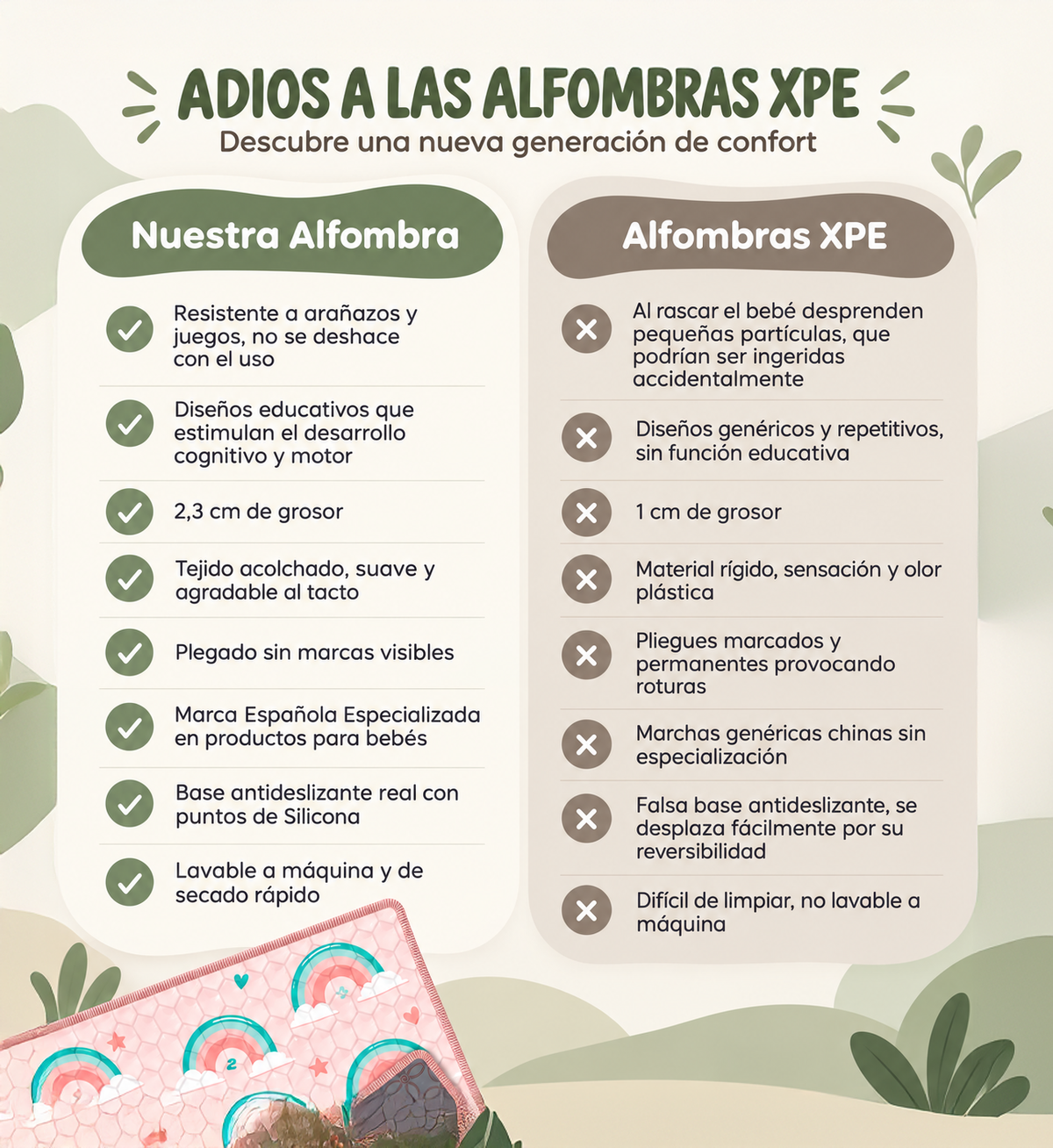 Alfombra Infantil - Arcoiris