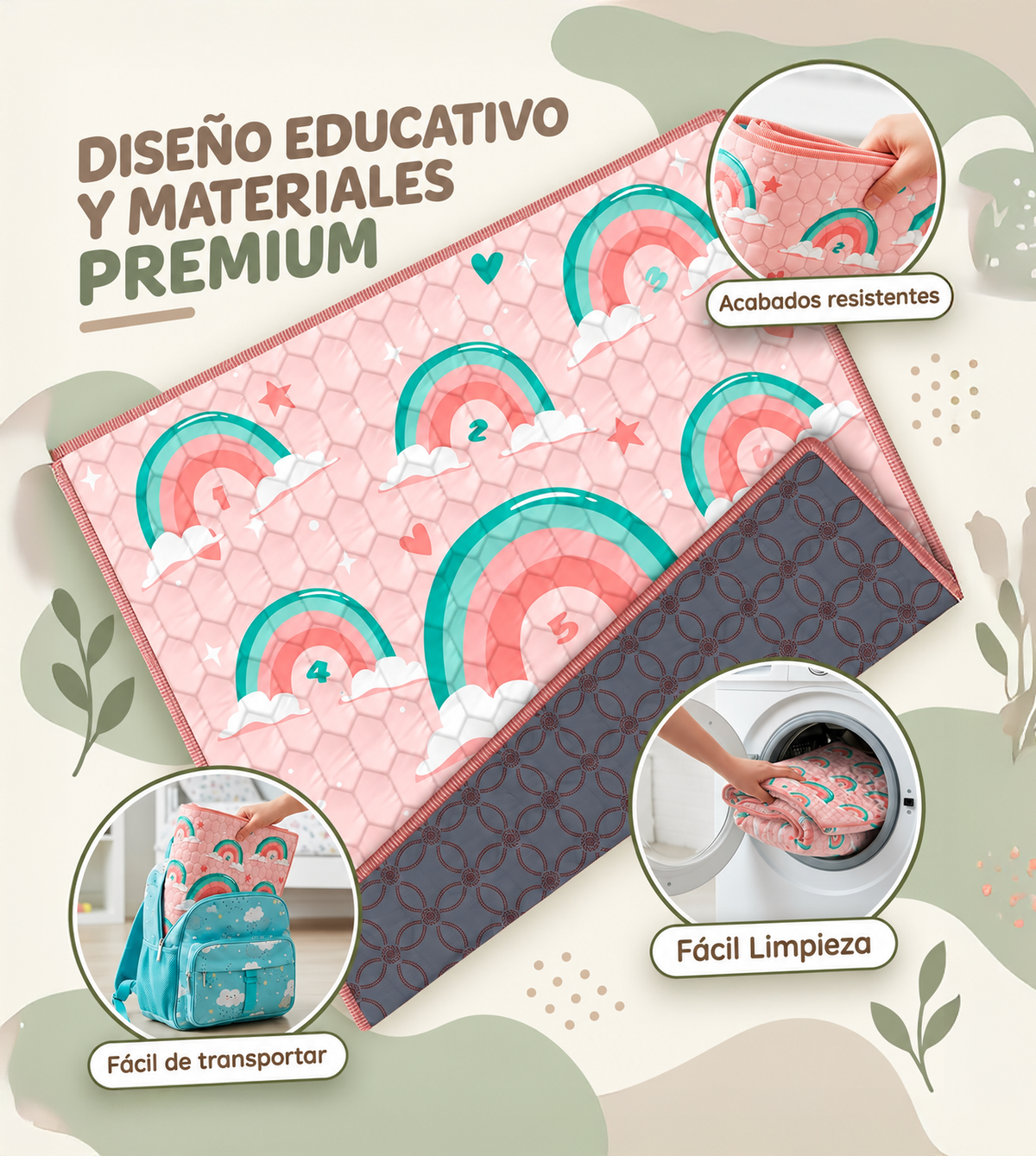 Alfombra Infantil - Arcoiris