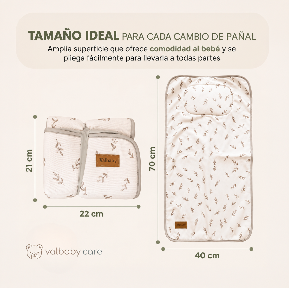 Cambiador Portátil Bebé - Rainbow