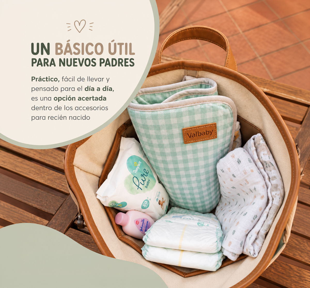 Cambiador Portátil Bebé - Rainbow