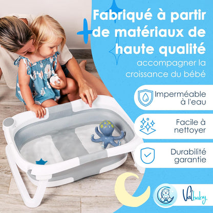 Bañera Plegable Bebé - Gris