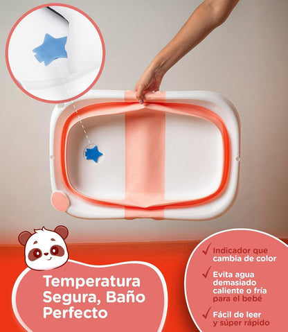Bañera Plegable Bebé - Rosa
