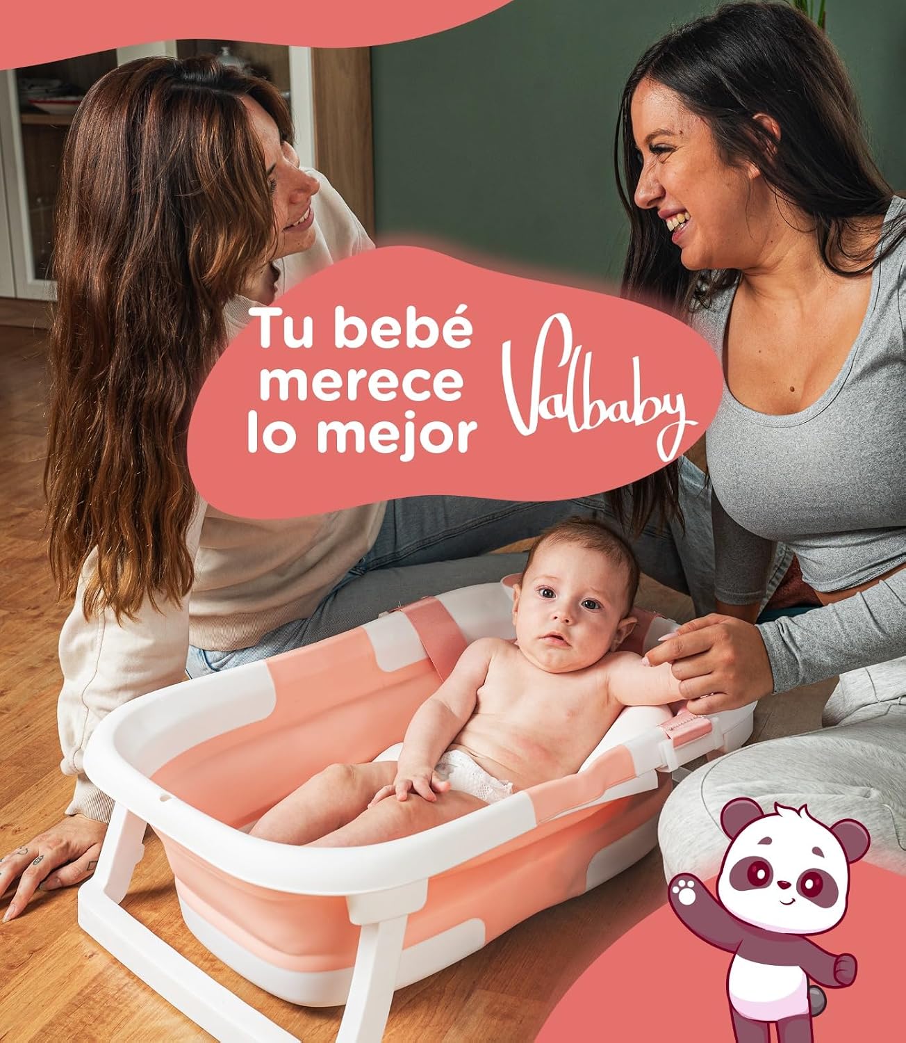 Bañera Plegable Bebé - Rosa
