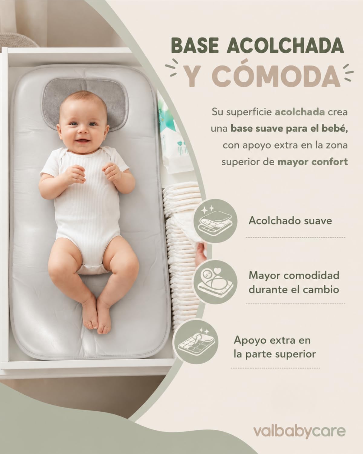 Cambiador Portátil Bebé - Vichy