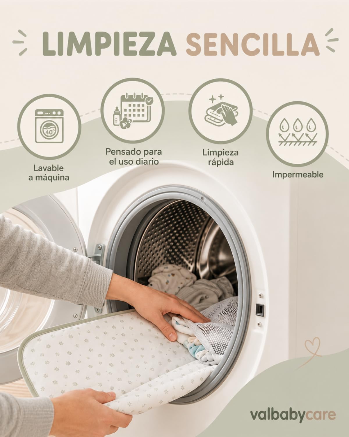 Cambiador Portátil Bebé - Vichy