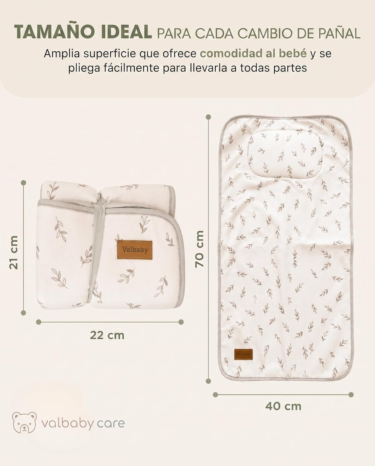 Cambiador Portátil Bebé - Vichy