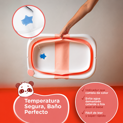 Bañera Plegable Bebé - Rosa