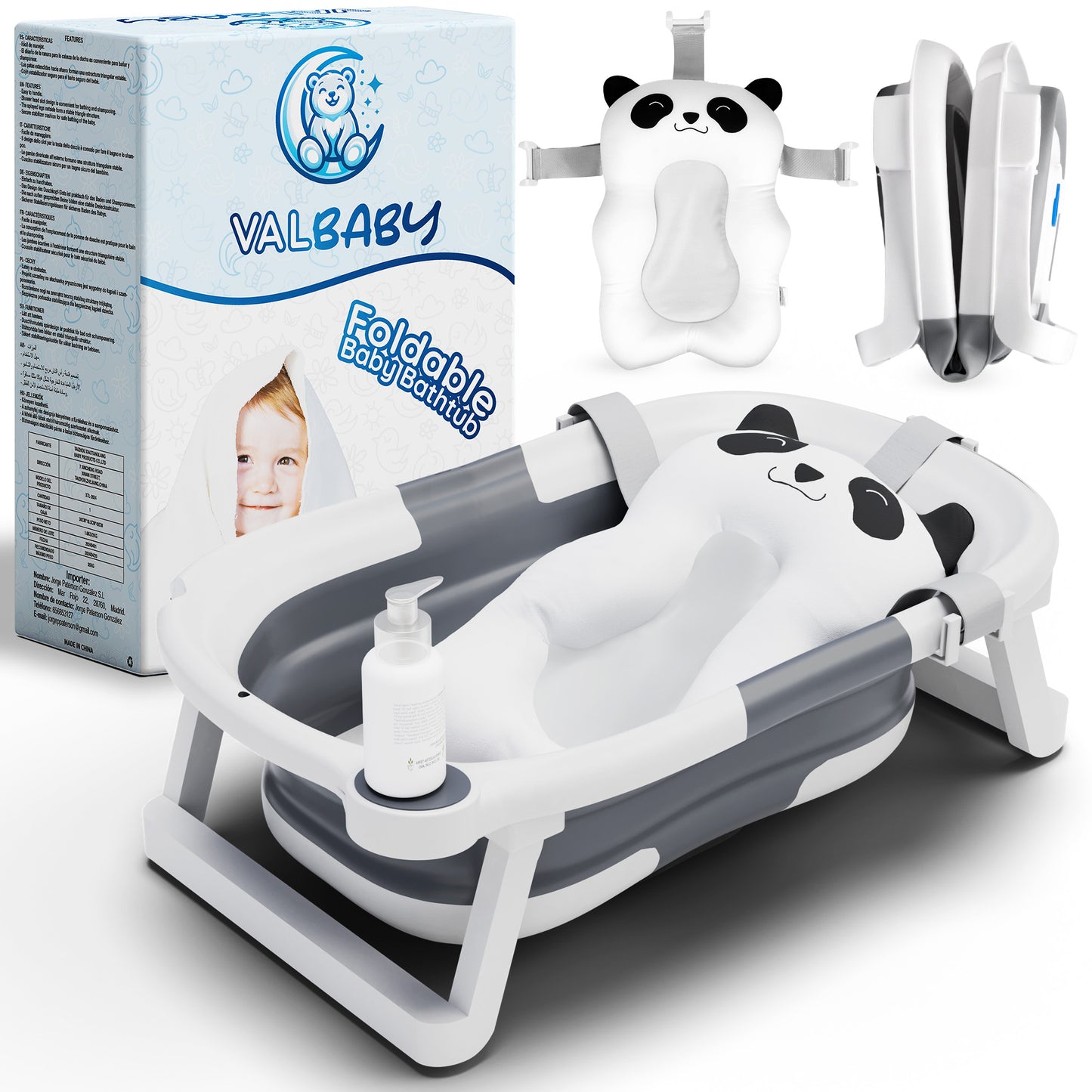 Valbaby® Foldable Newborn Bathtub